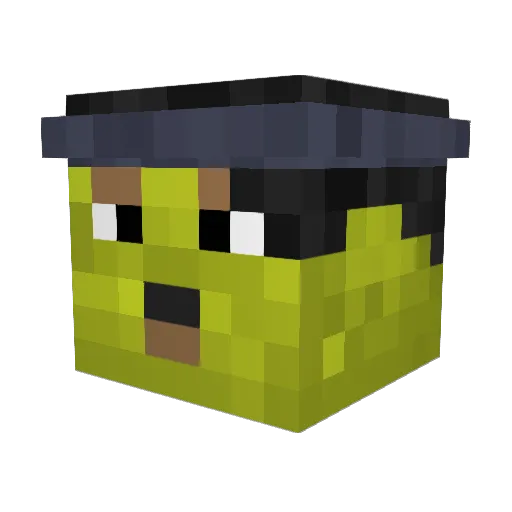 0ckC0ck Minecraft avatar head, 3D render