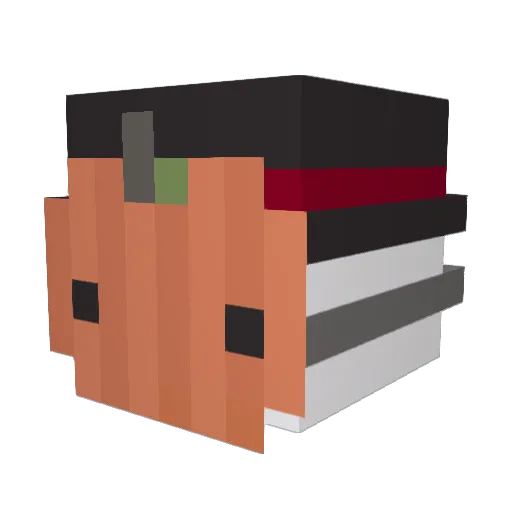 0ctal Minecraft avatar head, 3D render