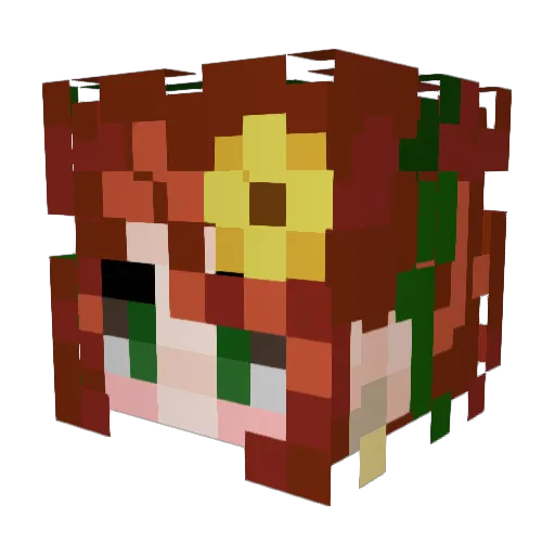 0ddveig Minecraft avatar head, 3D render