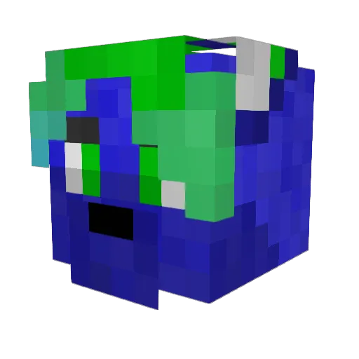 0dinwolf Minecraft avatar head, 3D render