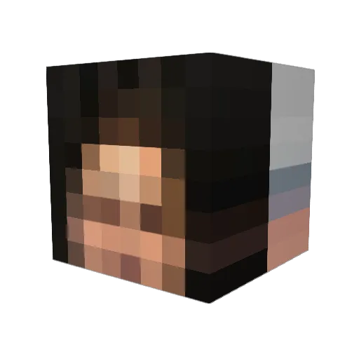 0dnc Minecraft avatar head, 3D render