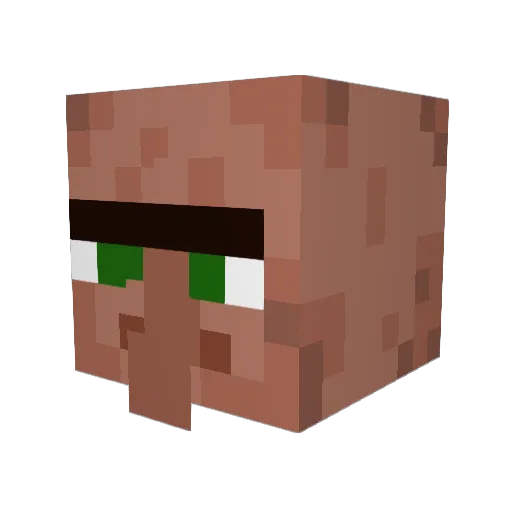 0emblem Minecraft avatar head, 3D render