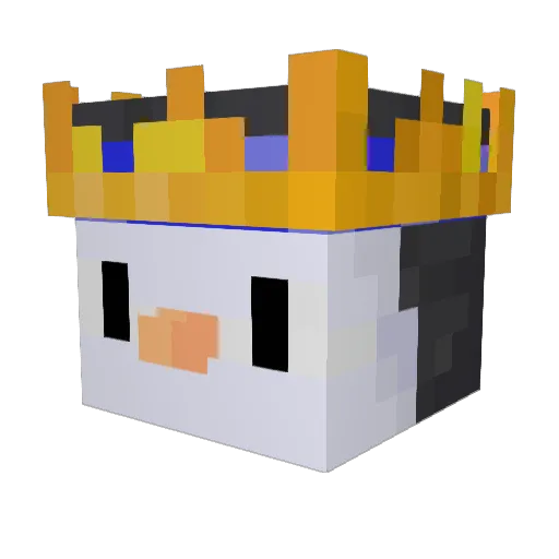 0fey Minecraft avatar head, 3D render