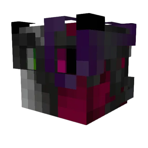 0ffeeX Minecraft avatar head, 3D render