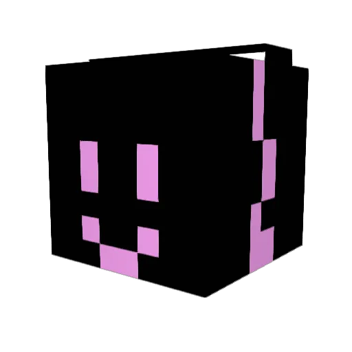 0firefly Minecraft avatar head, 3D render