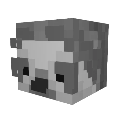 0gam Minecraft avatar head, 3D render