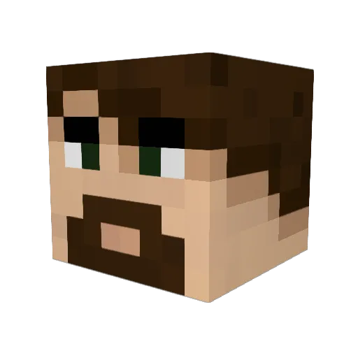 0ggie Minecraft avatar head, 3D render