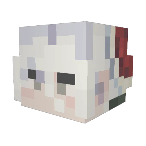 0gum0 Minecraft avatar head, 3D render