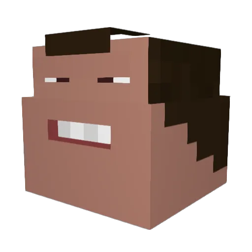 0h1l Minecraft avatar head, 3D render
