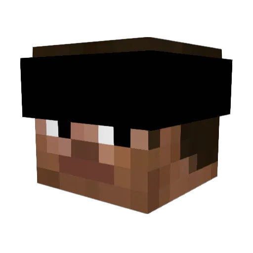 0hDa Minecraft avatar head, 3D render