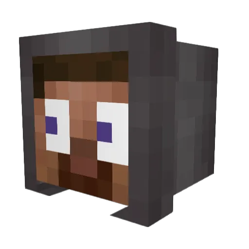 0hTrix Minecraft avatar head, 3D render