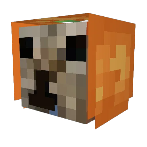 0him Minecraft avatar head, 3D render