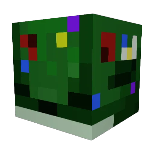 0hpluto Minecraft avatar head, 3D render
