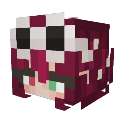 0i1s Minecraft avatar head, 3D render