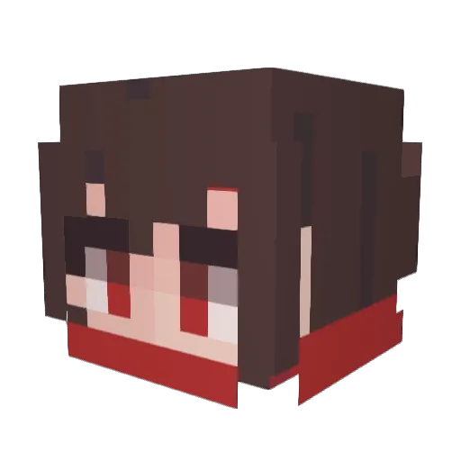 0inn Minecraft avatar head, 3D render