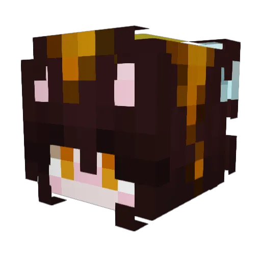 0irt Minecraft avatar head, 3D render