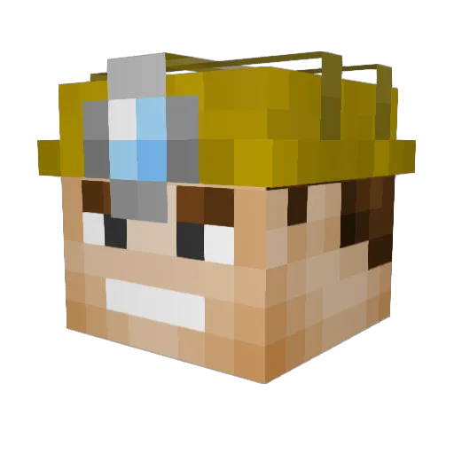 0jecsan0 Minecraft avatar head, 3D render