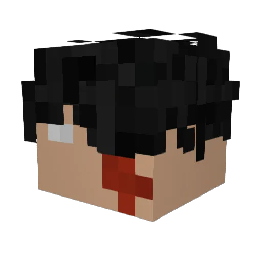 0job Minecraft avatar head, 3D render