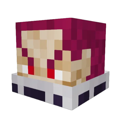 0k4z Minecraft avatar head, 3D render