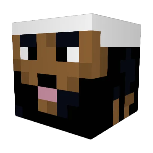 0kKar Minecraft avatar head, 3D render