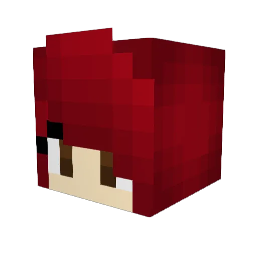 0kane Minecraft avatar head, 3D render