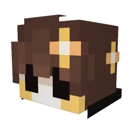 0kareo Minecraft avatar head, 3D render