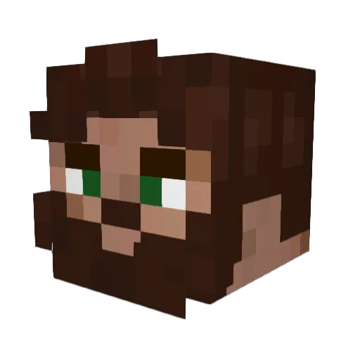 0kiLoqu7 Minecraft avatar head, 3D render