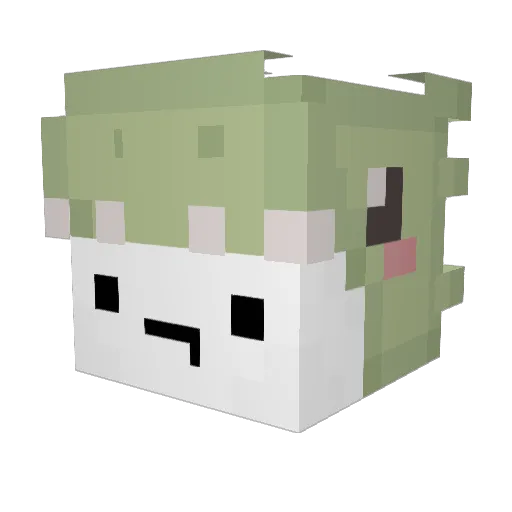 0kthen Minecraft avatar head, 3D render
