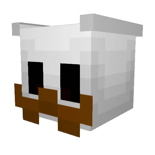 0kupa Minecraft avatar head, 3D render