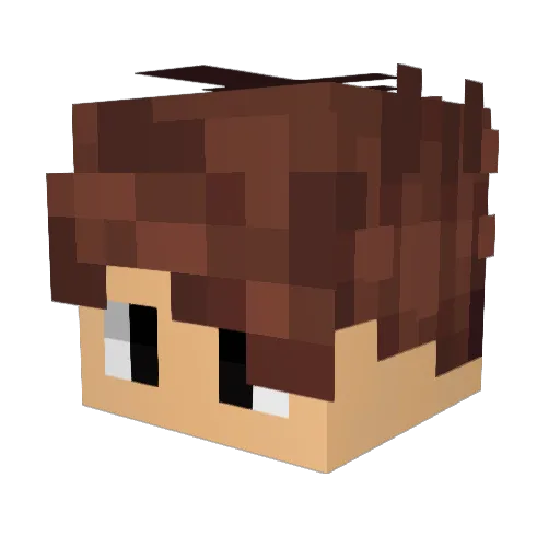 0kxy Minecraft avatar head, 3D render