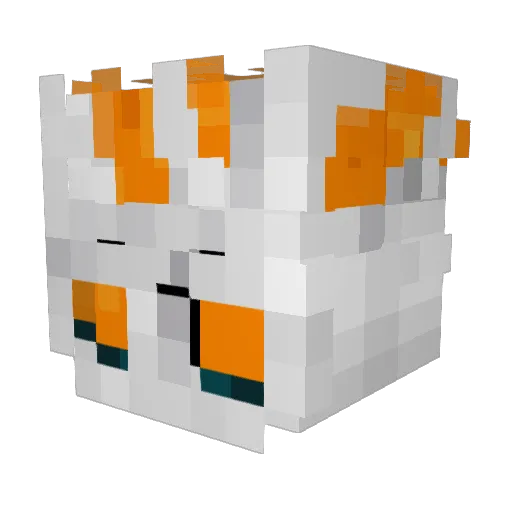 0l4f_W Minecraft avatar head, 3D render