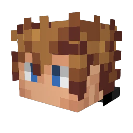 0lafBaggins Minecraft avatar head, 3D render