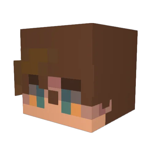 0ld_Ben Minecraft avatar head, 3D render