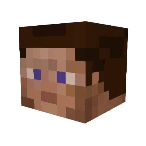 0ldman Minecraft avatar head, 3D render