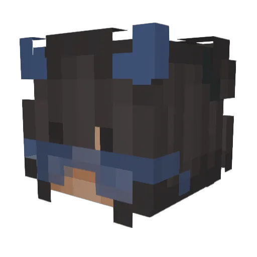 0leenka Minecraft avatar head, 3D render