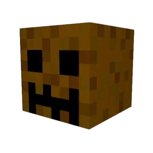 0legind Minecraft avatar head, 3D render