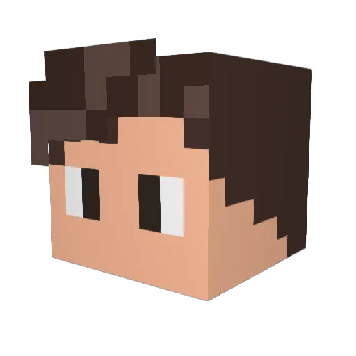0liveiraZ Minecraft avatar head, 3D render