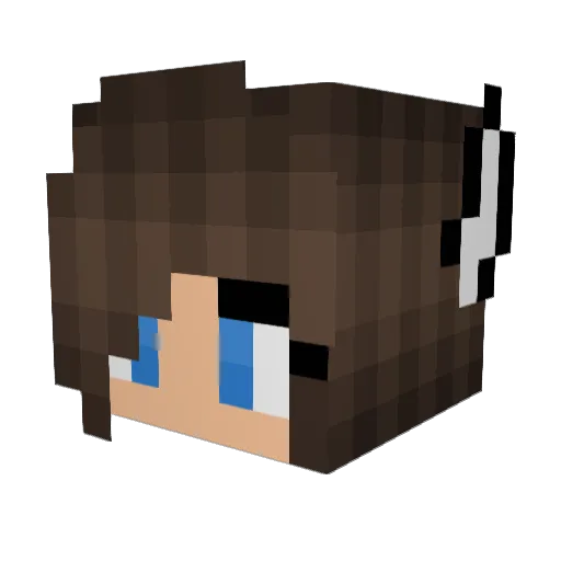 0liwk4 Minecraft avatar head, 3D render