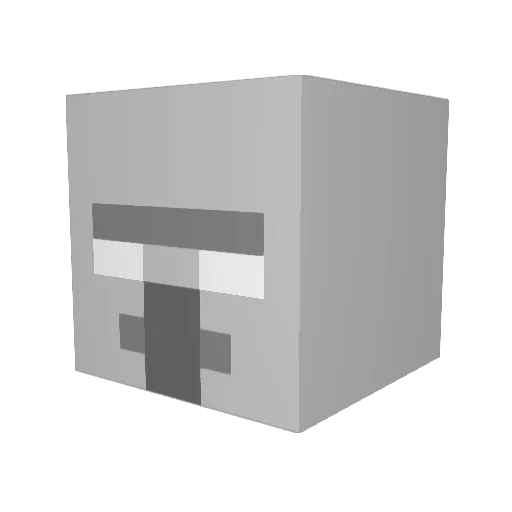 0lli3_ Minecraft avatar head, 3D render