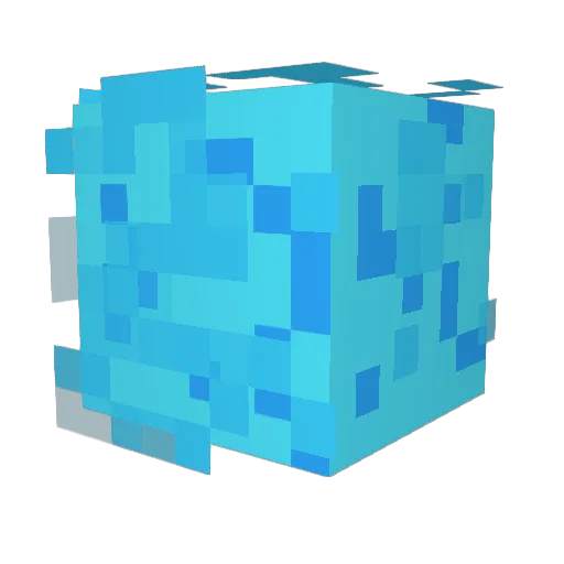 0llogrAm Minecraft avatar head, 3D render