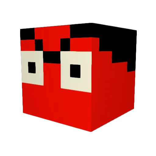 0longLMAO Minecraft avatar head, 3D render