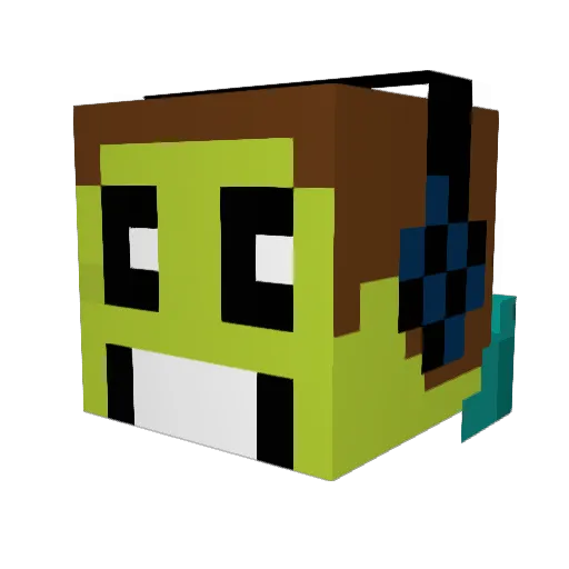 0lprinz Minecraft avatar head, 3D render