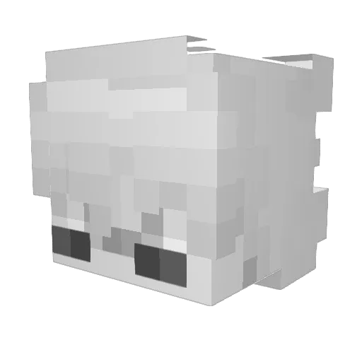 0ltx Minecraft avatar head, 3D render