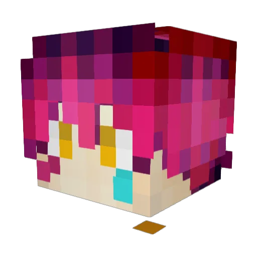 0m4rrr Minecraft avatar head, 3D render