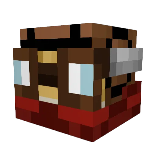 0maliymix Minecraft avatar head, 3D render