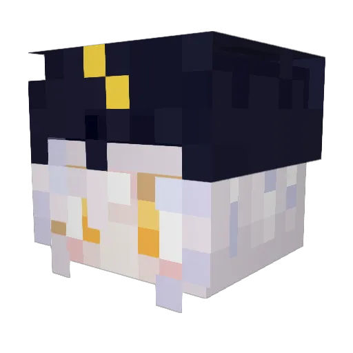 0mav Minecraft avatar head, 3D render