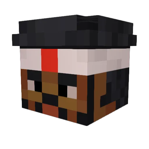 0men0fficial Minecraft avatar head, 3D render