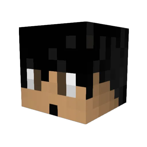 0mied0 Minecraft avatar head, 3D render