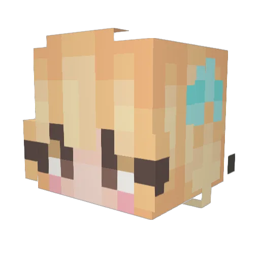 0mii_ Minecraft avatar head, 3D render