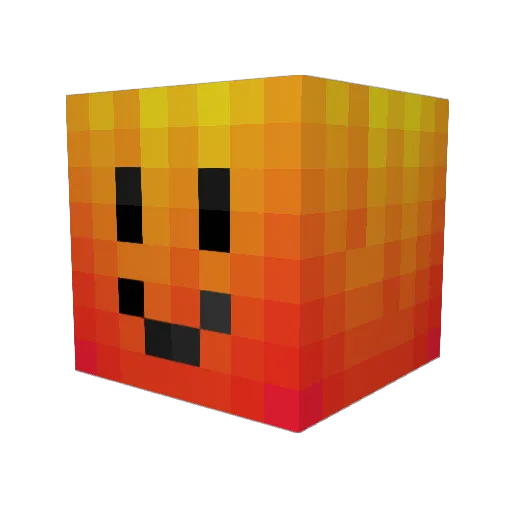 0mkx Minecraft avatar head, 3D render